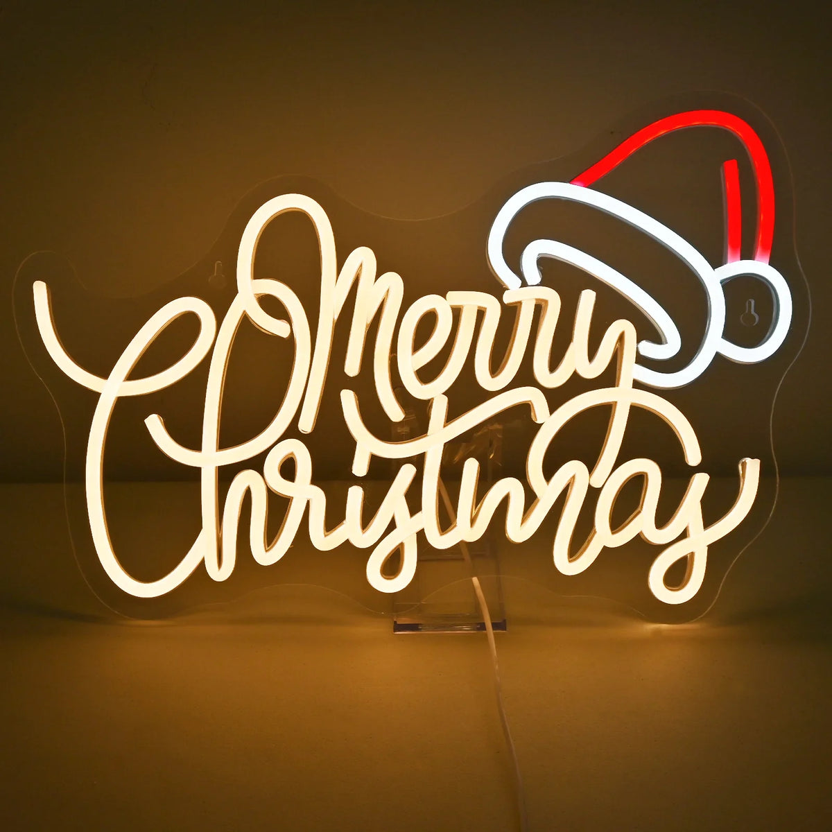 Warm Merry Christmas 5V USB LED neon sign – 42X28.5cm