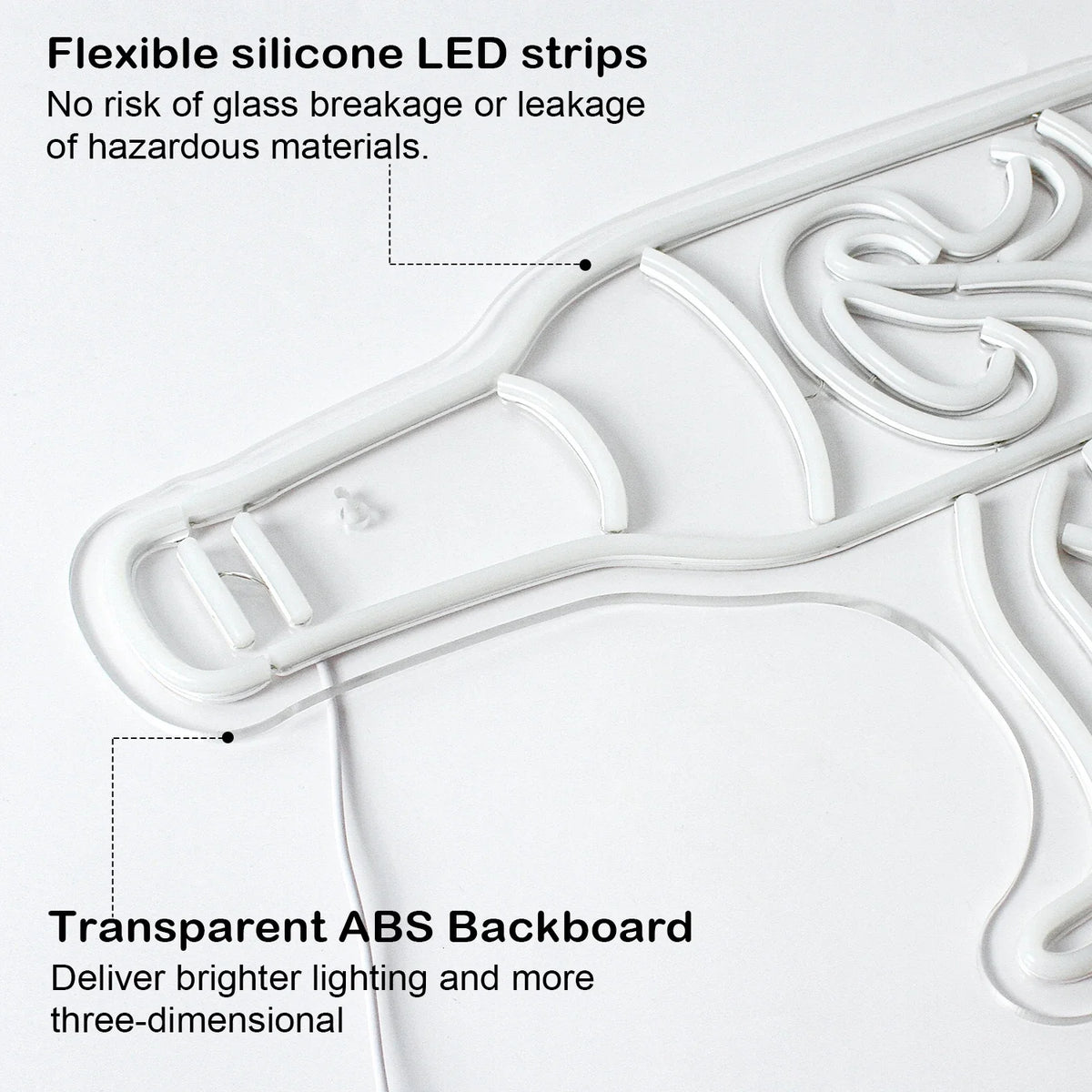 Enseigne néon LED USB 5 V Bière