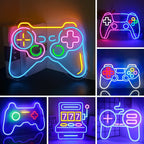 Enseigne néon LED USB 5 V Motif de jeu vidéo