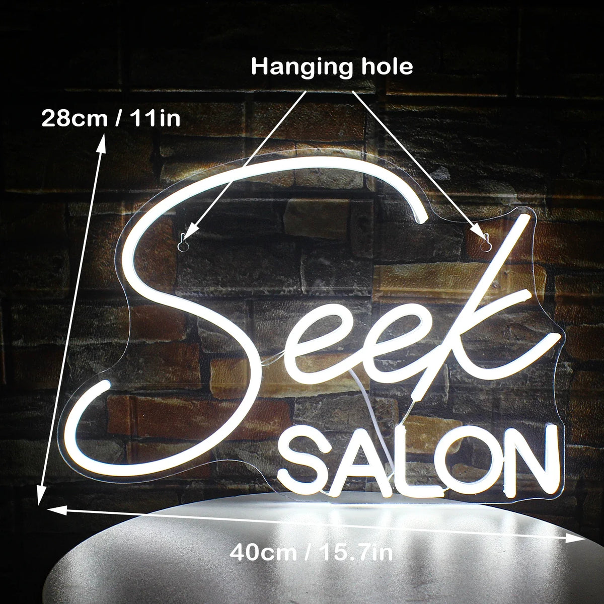 Enseigne néon LED USB 5 V Seek Salon