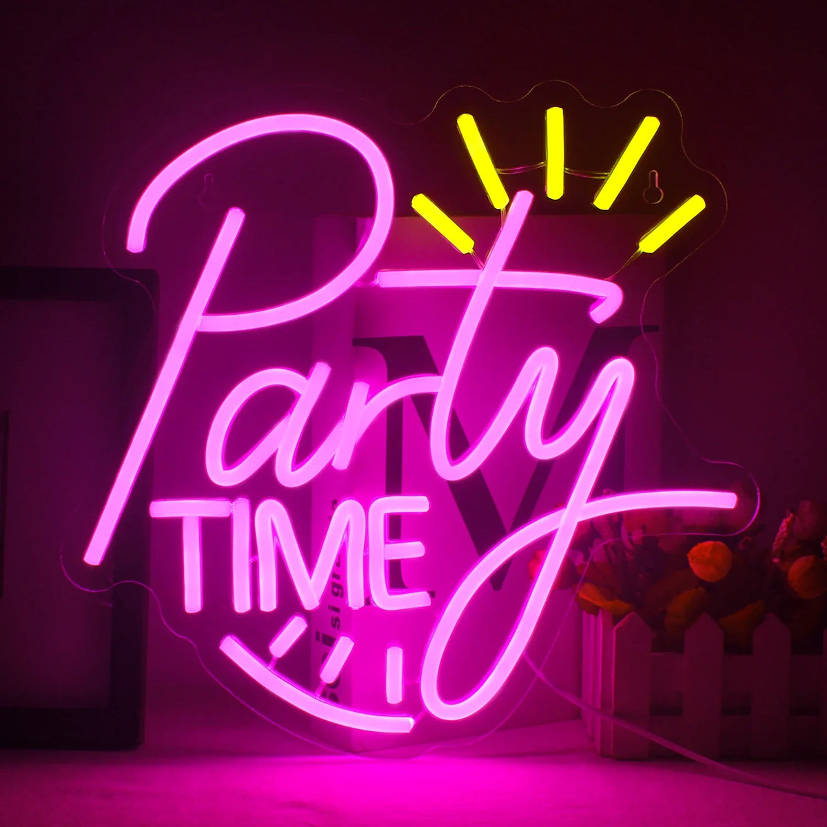 Party Time 5V USB LED neon sign – Pink