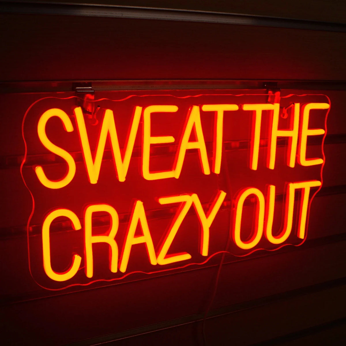 Sweat The Crazy Out 5V USB LED neon sign