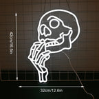 Skull 5V USB LED neon sign