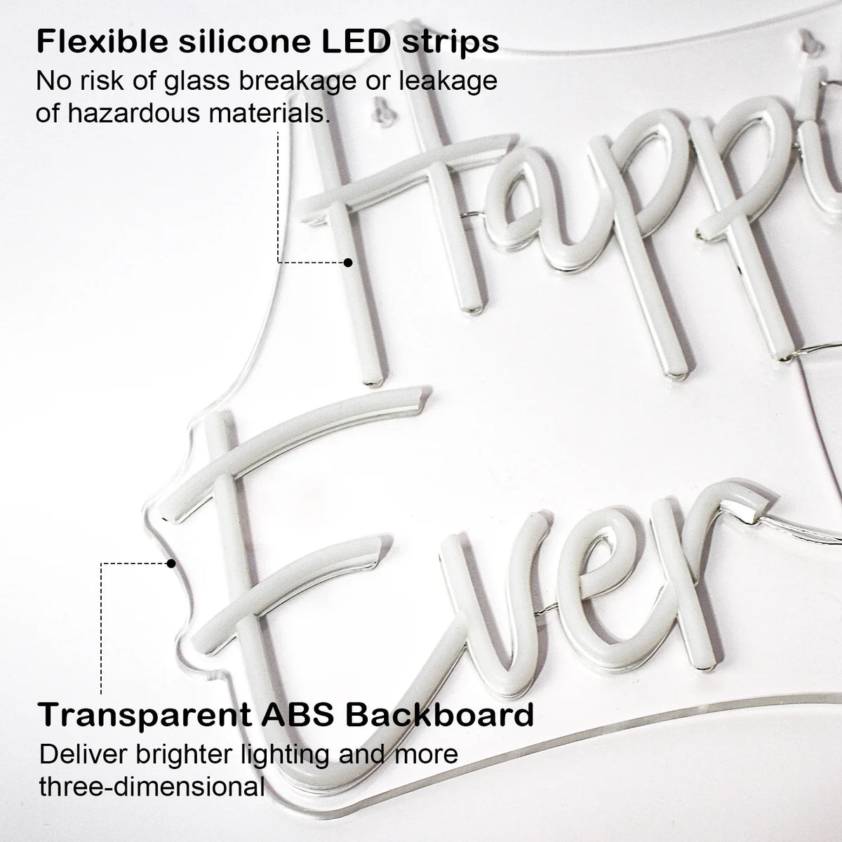 Happily Ever After 5V USB LED neon sign