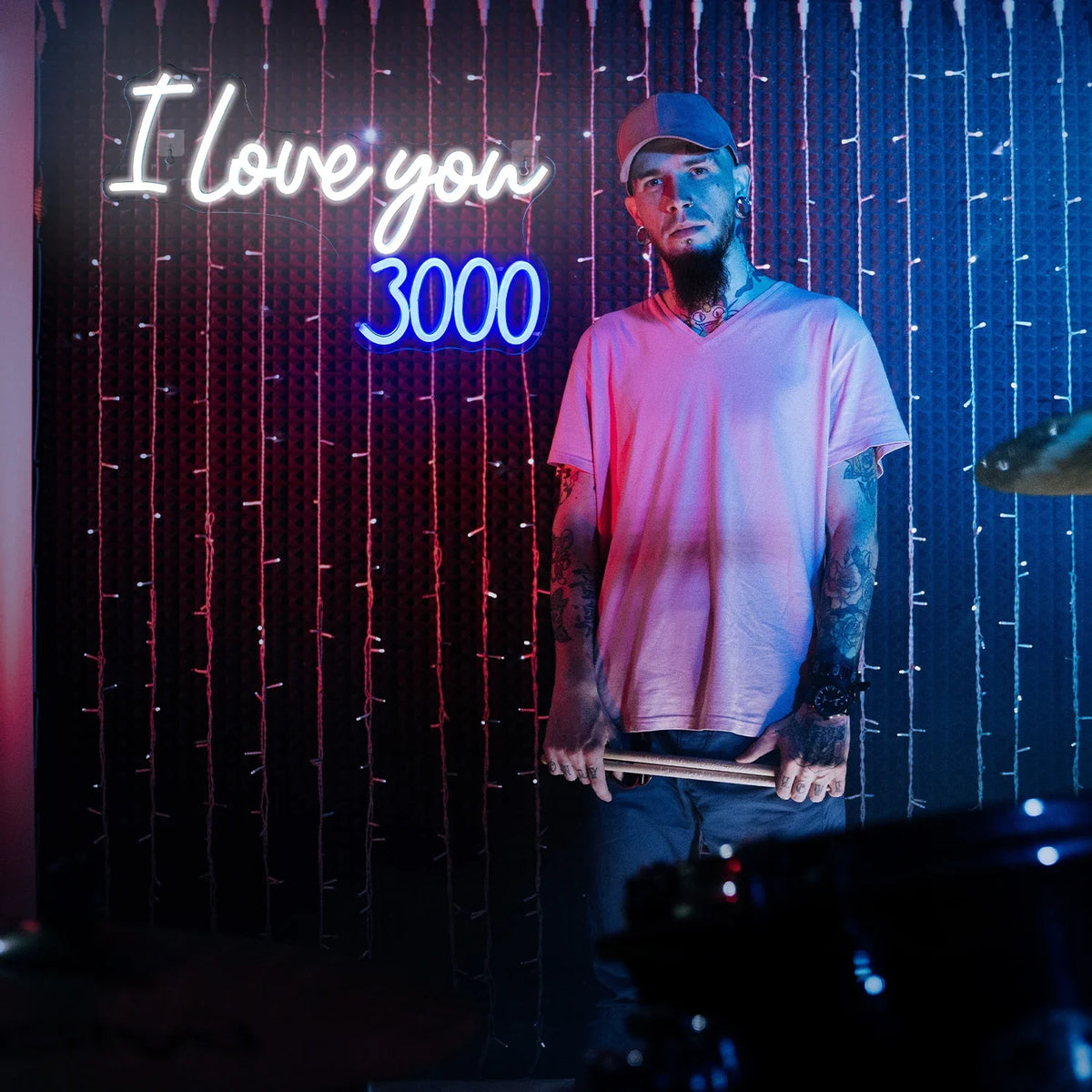 I Love You 3000 5V USB LED neon sign