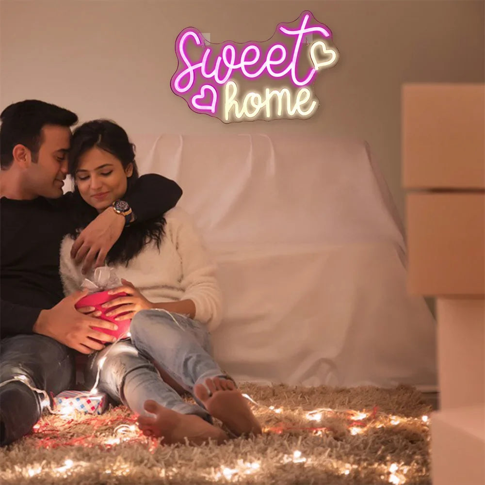 Sweet Home 5V USB LED neon sign