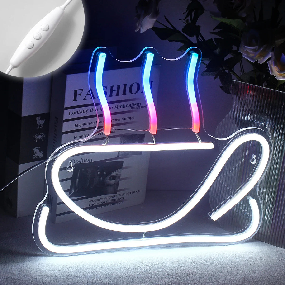 Enseigne néon LED USB 5 V Coffee multicolore — coffee