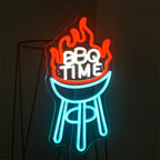 BBQ Time 5V USB LED neon sign