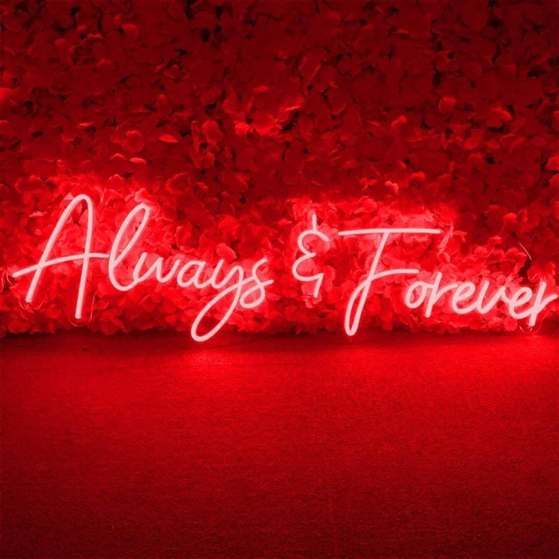 Always Forever 5V USB LED neon sign – Red 53X15.5cm