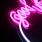 Good Vibes Mirror 5V USB LED neon sign