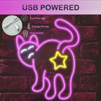Cat 5V USB LED neon sign