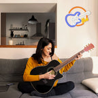 Enseigne néon LED USB 5 V Guitare « Live Music »
