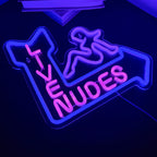 Enseigne néon LED USB 5 V Silhouette féminine « Live Nudes »