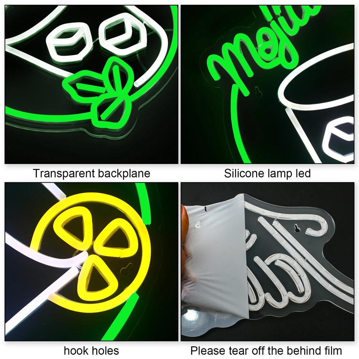 Mojito 5V USB LED neon sign