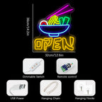 Enseigne néon LED USB 5 V Open Ramen