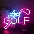 Enseigne néon LED USB 5 V Let's Golf