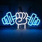 Barbell Weightlifting 5V USB LED neon sign – Style-C 35x16cm