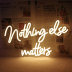 Nothing Else Matters 5V USB LED neon sign – Warm White