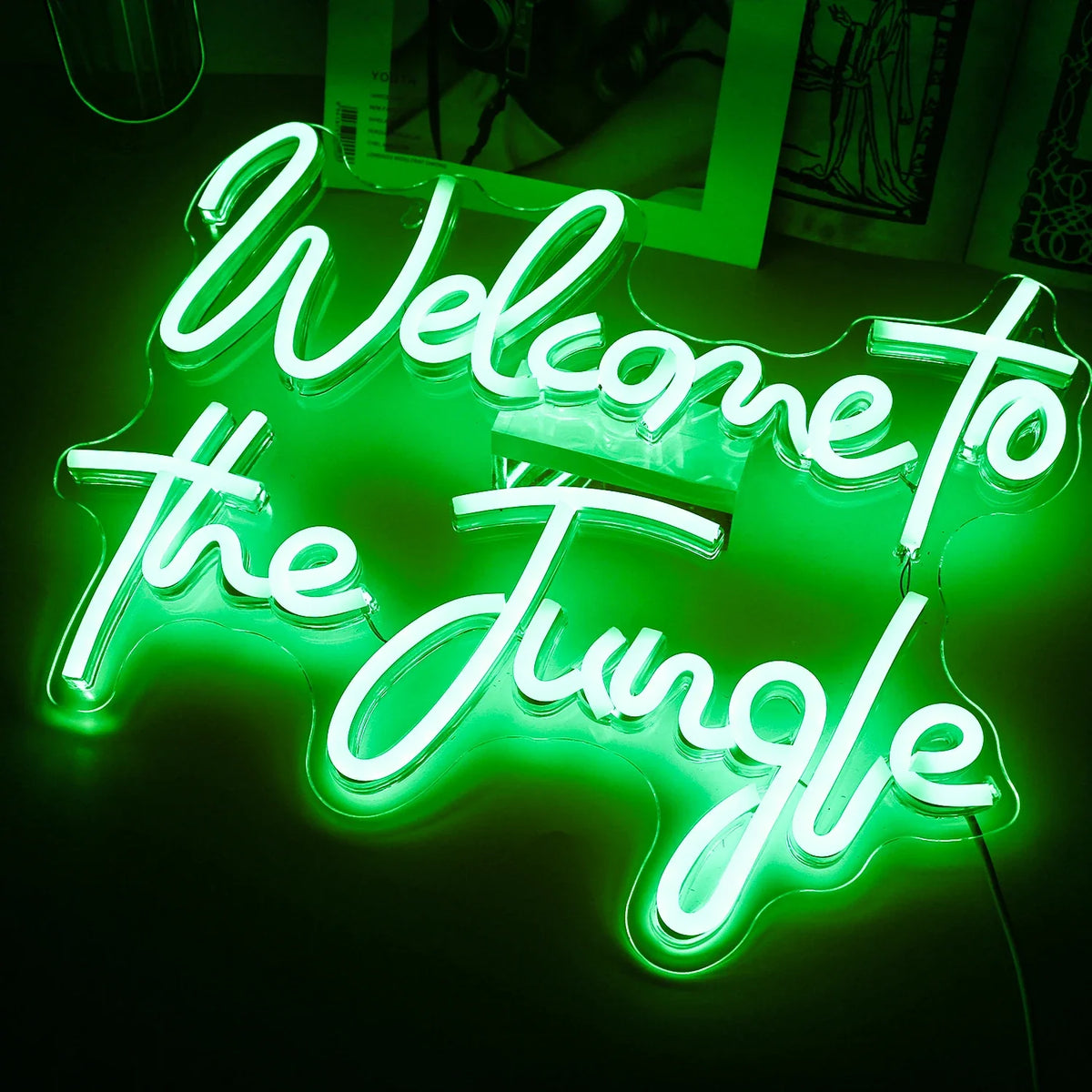 Enseigne néon LED USB 5 V Welcome to the Jungle
