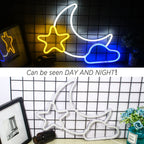 Moon Star 5V USB LED neon sign