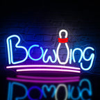 Bowling 5V USB LED neon sign – blue