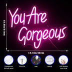 You Are Gorgeous 5V USB LED neon sign – A