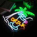 Beach Drink 5V USB LED neon sign
