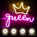 Enseigne néon LED USB 5 V Queen