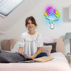 Star Moon Mushroom 5V USB LED neon sign