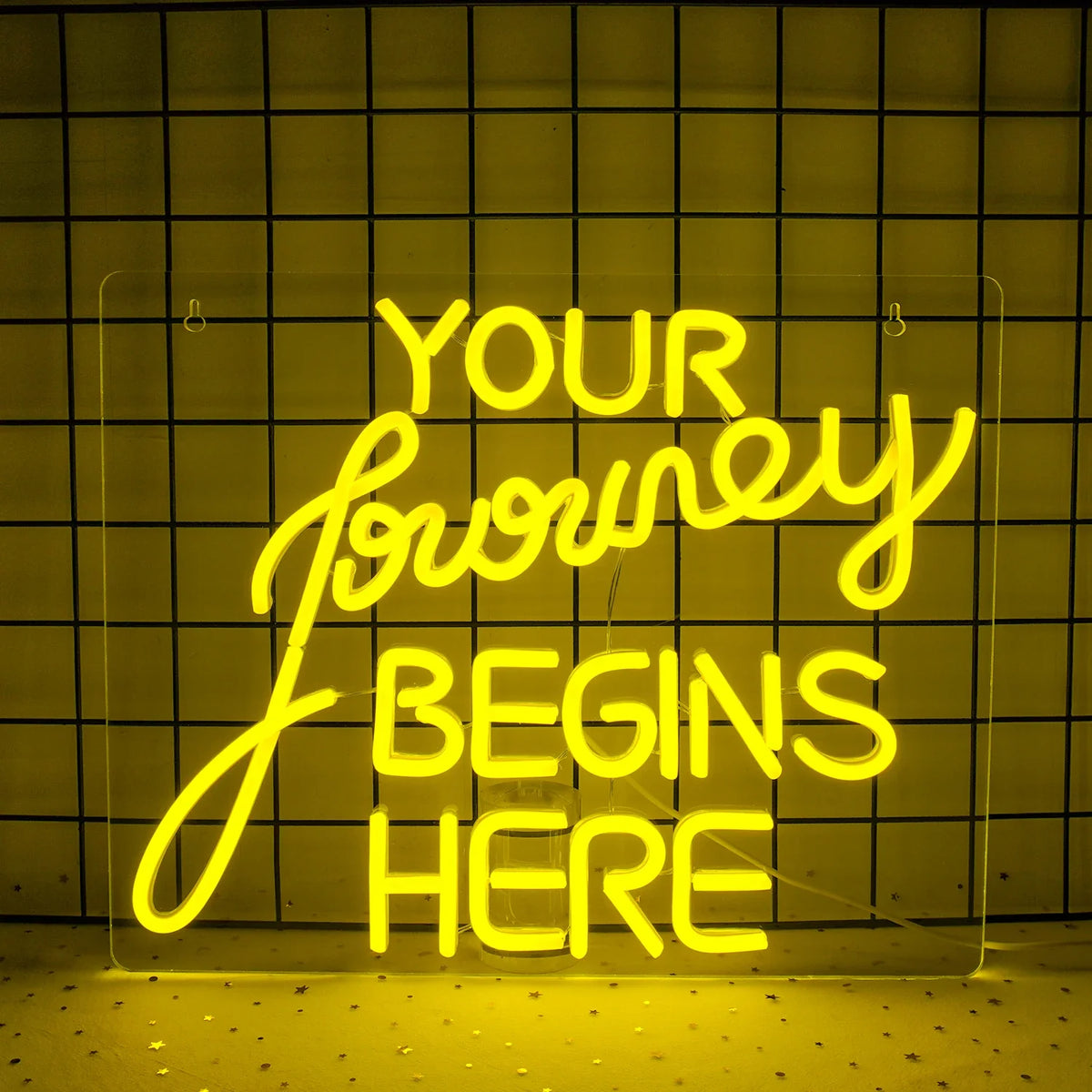 Enseigne néon LED USB 5 V Your Journey Begins Here