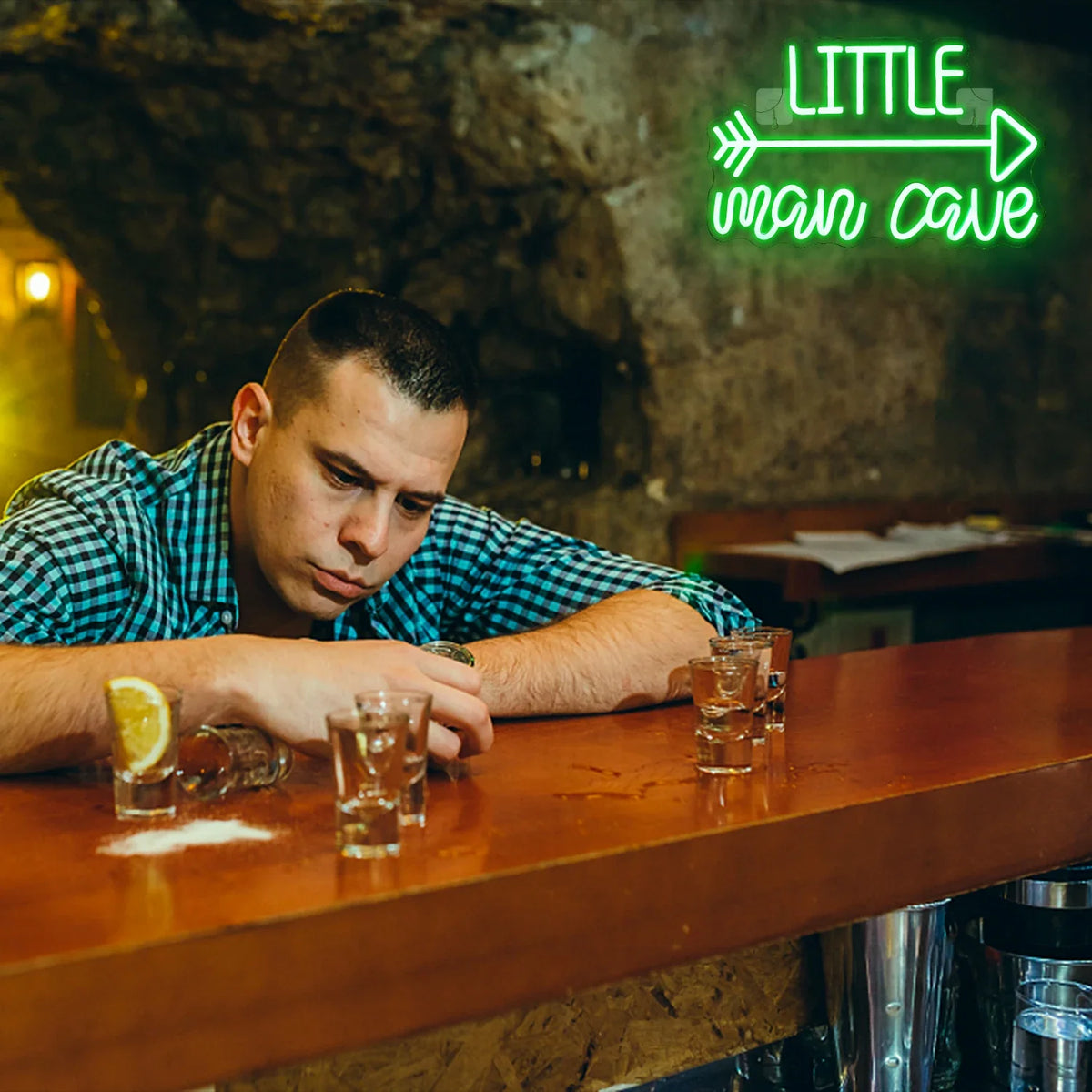 Little Man Cave 5V USB LED neon sign