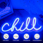 Chill 5V USB LED neon sign
