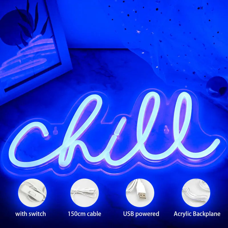 Chill 5V USB LED neon sign