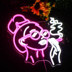 Girl Smoking 5V USB LED neon sign