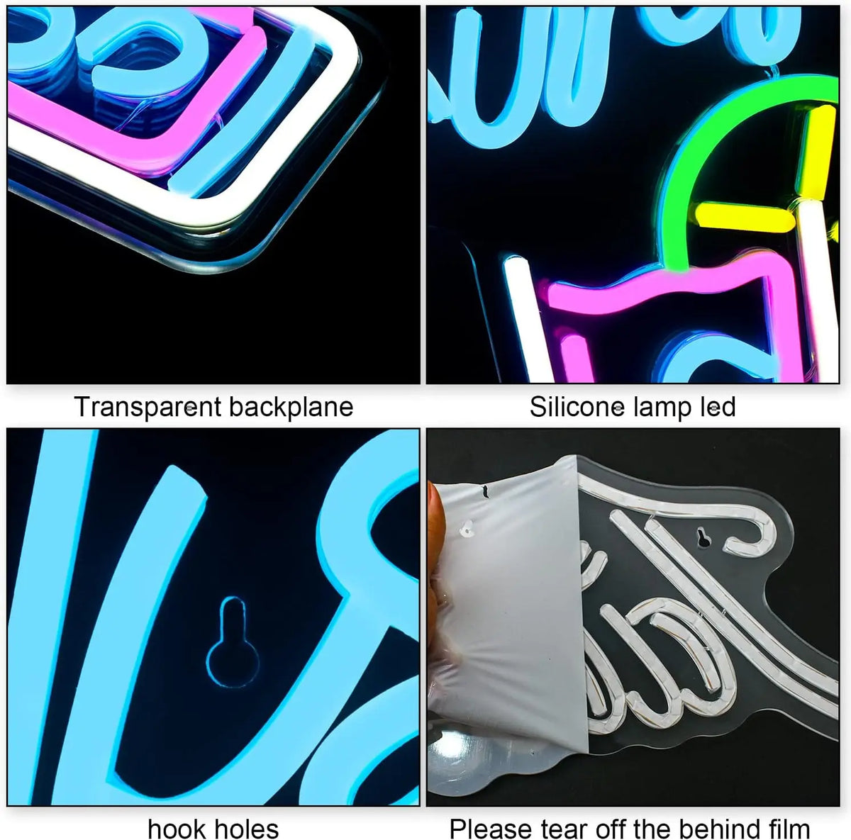 Enseigne néon LED USB 5 V Boissons