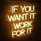 if you want it work for it 5V USB LED neon sign