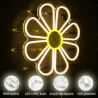 Flower 5V USB LED neon sign