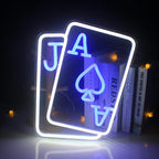 Enseigne néon LED USB 5 V Poker