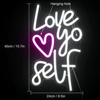 Love Yo Self 5V USB LED neon sign