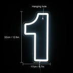 Birthday 0–9 Digital Numbers 5V USB LED neon sign – 1
