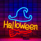 Enseigne néon LED USB 5 V Halloween — 36 × 32 cm