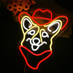 Corgi Cowboy 5V USB LED neon sign