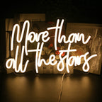 Enseigne néon LED USB 5 V More Than All The Stars