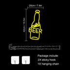 Enseigne néon LED USB 5 V Bouteille « Cold Beer »