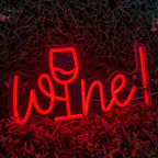 Wine 5V USB LED neon sign