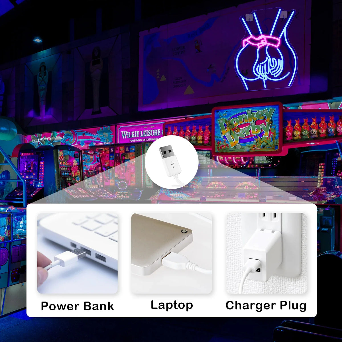 Woman Body 5V USB LED neon sign