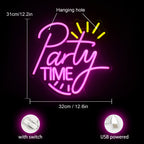 Party Time 5V USB LED neon sign