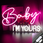 Baby I'm Yours 5V USB LED neon sign