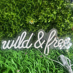 Wild & Free 5V USB LED neon sign