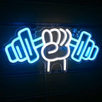Barbell Weightlifting 5V USB LED neon sign